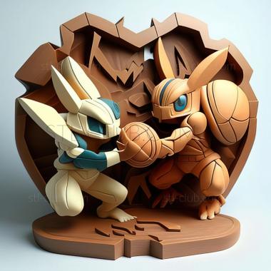 3D model Battling For The Love of Bug Types The Hiun Gym Match P (STL)